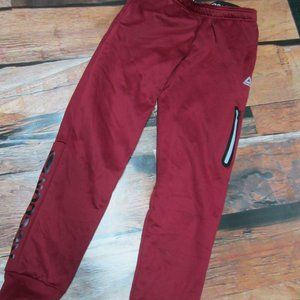 Reebok Boys XL 14 16 sweatpants joggers burgundy